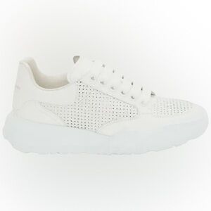 Alexander McQueen White Perforated Sneakers